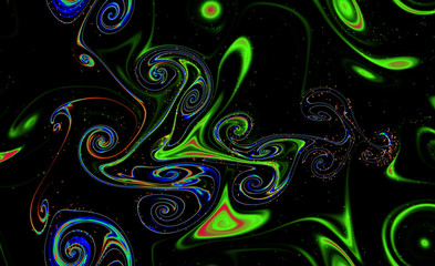 Magic space texture, pattern, looks like colorful smoke and fire with little dots