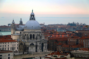 Fototapeta na wymiar Santa Maria della Salute view from the top