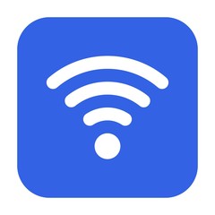 WiFi symbol icon, wireless local area networking vector