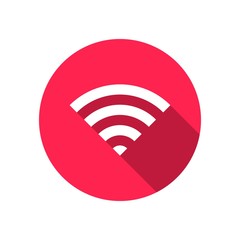 WiFi symbol icon, wireless local area networking vector