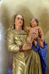 Fototapeta premium Blessed Virgin Mary with baby Jesus