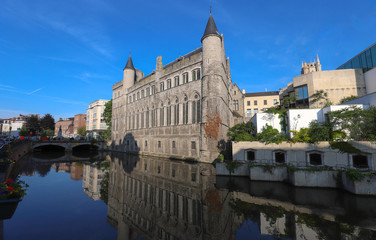 Obraz premium Geeraard the Devil is a 13th century gothic architecture building in Ghent, Belgium