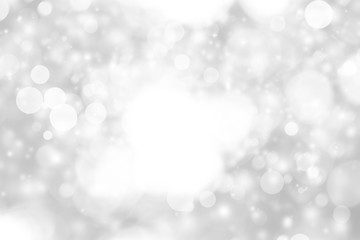 white blur abstract background. bokeh christmas blurred beautiful shiny Christmas lights