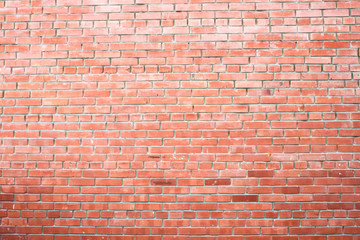 Fototapeta na wymiar Old red brick wall, old texture of red stone blocks. Wall texture. Background of old vintage brick wall. - Image