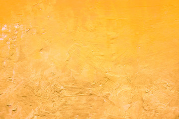 Orange and yellow gradient wall design background. Grunge decorative craft texture. - Image	