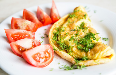  Fried eggs with side dish