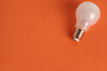 light bulb on colorful background