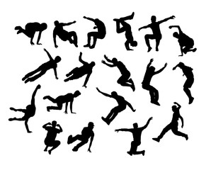 Jumping Sport Activity, art vector design