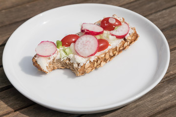 bitten grains bun