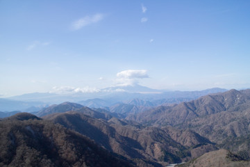 丹沢の山々