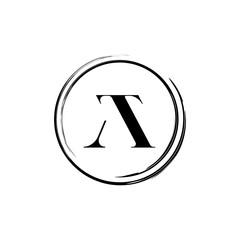 monogram letter at logo design