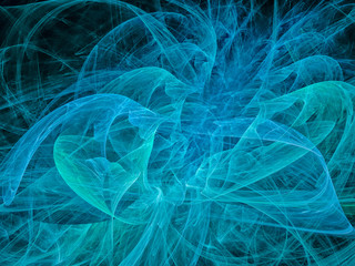 Computer generated abstract spiral fractal flame image .