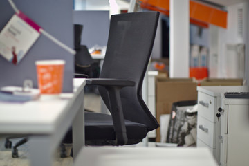 the empty chair in the office