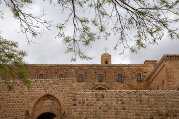 Deyrulzafaran Monastery in Mardin, Turkey. The Syriac Orthodox Monastery in Mardin, Turkey.