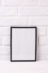 Empty black frame mockup