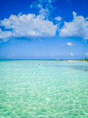 Clear Sea and Fluffy Clouds