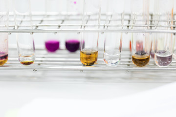 The study Separating by filtration the component substances from liquid mixture in Lab. 