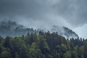 View over the Freibergsee in Oberstdorf