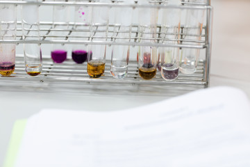 The study Separating by filtration the component substances from liquid mixture in Lab. 