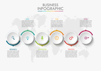 Business data visualization. timeline infographic icons designed for abstract background template milestone element modern diagram process technology digital marketing data presentation chart Vector