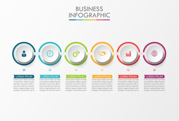Business data visualization. timeline infographic icons designed for abstract background template milestone element modern diagram process technology digital marketing data presentation chart Vector