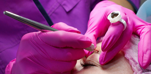permanent make-up, tool for microblading