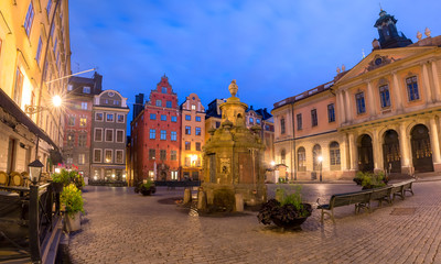 Obraz premium Stortorget square in Stockholm, Sweden