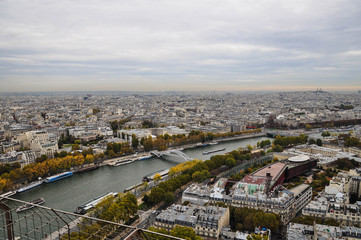 view from the top floor of the eiffel tower Paris