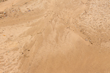 The sandy land and gravel of the wilderness are eroded by the wind and leave beautiful texture.
