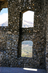 fantastic medieval castle abandoned in Calabria