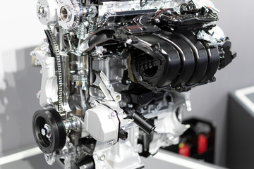 Fototapeta premium detail of engine in car