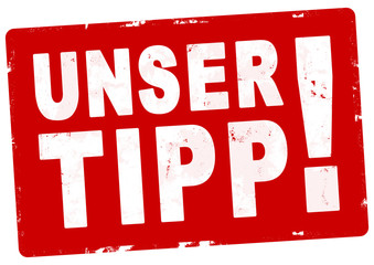 nlsb415 NewLongStampBanner nlsb - german banner (deutsch) - Unser Tipp! - Stempel - einfach / rot / Vorlage - DIN A2, A3, A4 - new-version - xxl g7726