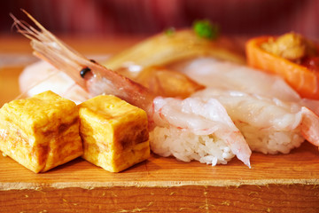 Japanese luxury assorted sushi set