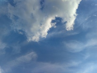 blue sky with clouds