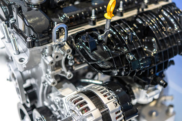 Fototapeta na wymiar detail of engine in car