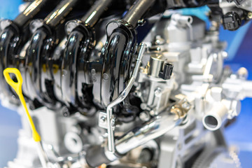 detail of engine in car