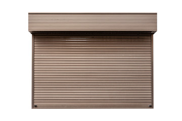 Aluminum window roll Isolated on white background