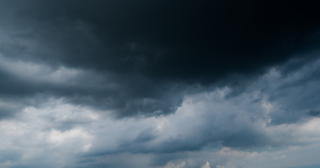 Obraz premium dark storm clouds with background,Dark clouds before a thunder-storm.