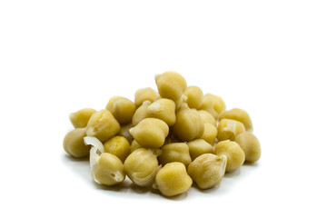 Soya beans isolated on white background