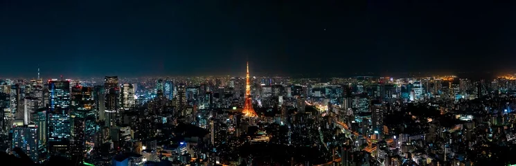 Crédence en verre imprimé Tokyo La plus belle tour de Tokyo Viewpoint dans la ville de tokyo, au japon.