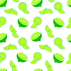green, lime, seamless, background, pattern, on white, design element, stock, vector, illustration, for web, for print, art, packing design, slice, product design, fruit, for tablecloth