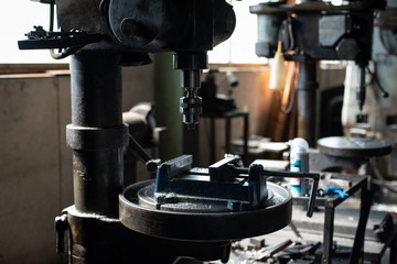 ボール盤とバイス