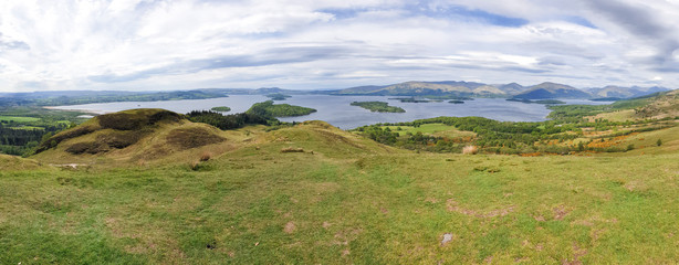 Conic Hill, Balmaha, West Hiland Way Track, long distance hike - Scotland, UK