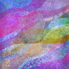 Watercolor transparent wave rainbow colorful background. Watercolour hand painted waves illustration