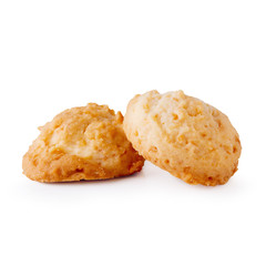 Delicious Coconut cookies isolated over a white background