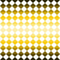 Yellow gradient diamond geometric shape seamless pattern background.
