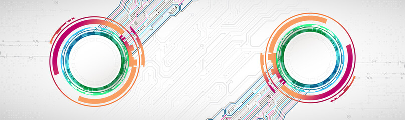 Abstract technology circuit board. Communication concept.