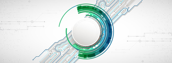 Obraz premium Abstract technology circuit board. Communication concept.