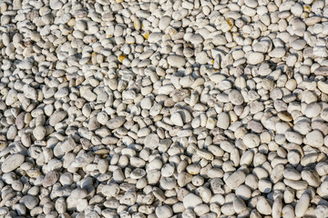 background of white river stones