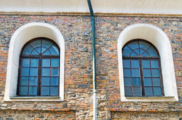Old Window in Brick Wall